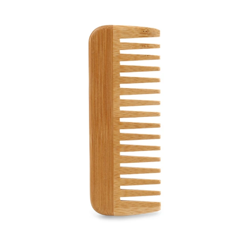 Bamboo Hair Brush - Peine de dientes anchos de bambú