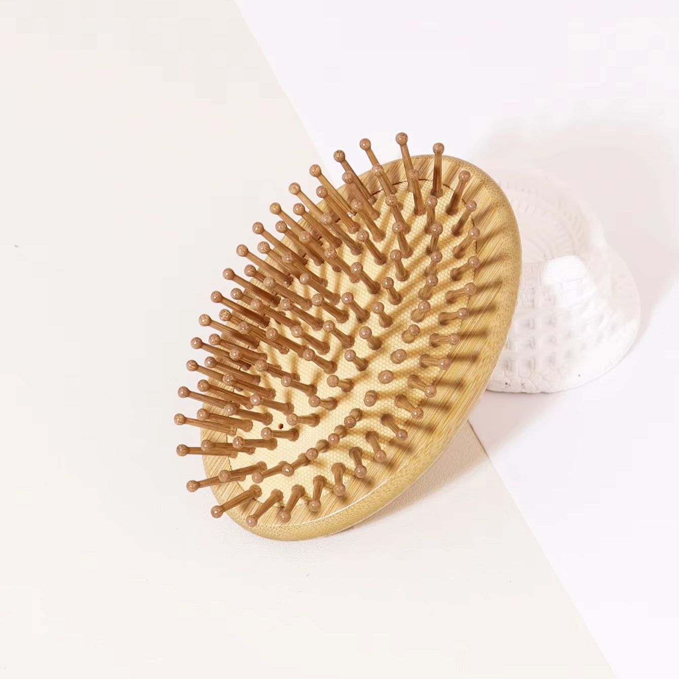 Bamboo Hair Brush - Cepillo de Bambú Antiestático con Cojín