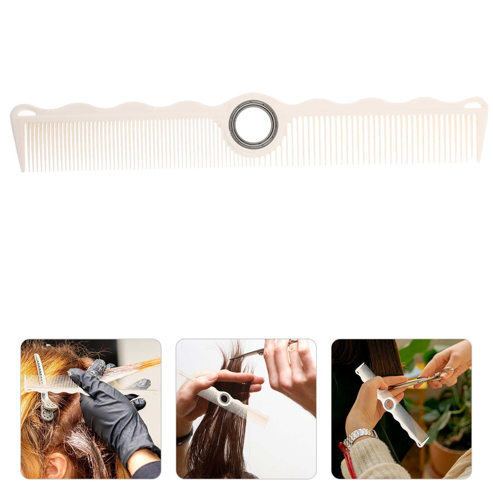 Detangling Wide Comb - Peine Giratorio para Barberos, Peine de