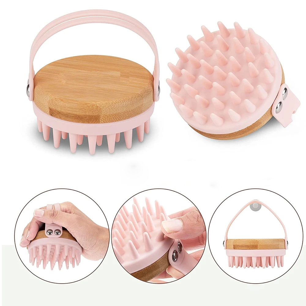 Bamboo Hair Brush - Nuevo Masajeador del cuero cabelludo, cepillo