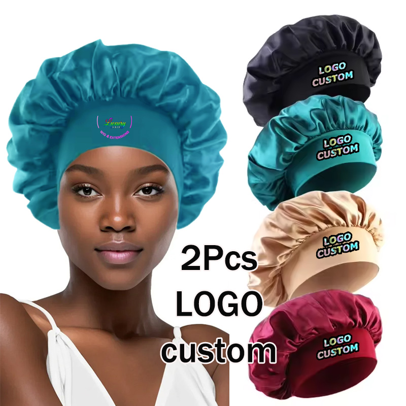 Hair Care Logo - Gorros de seda para el cabello,
