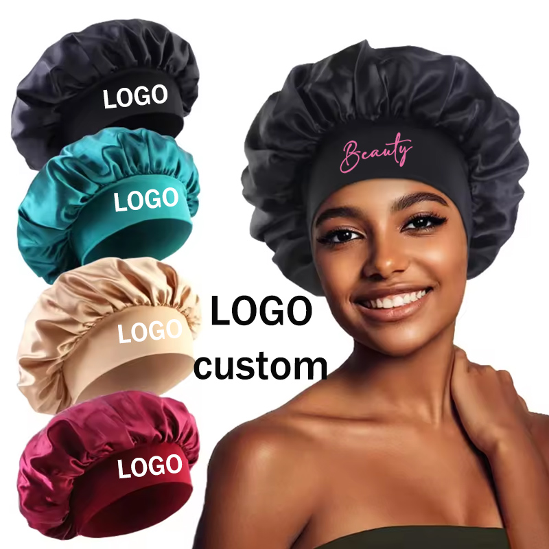 Hair Care Logo - Gorro de seda para el cuidado