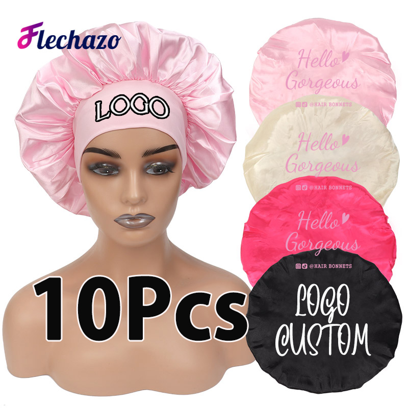 Hair Care Logo - Gorros de seda personalizados con logotipo