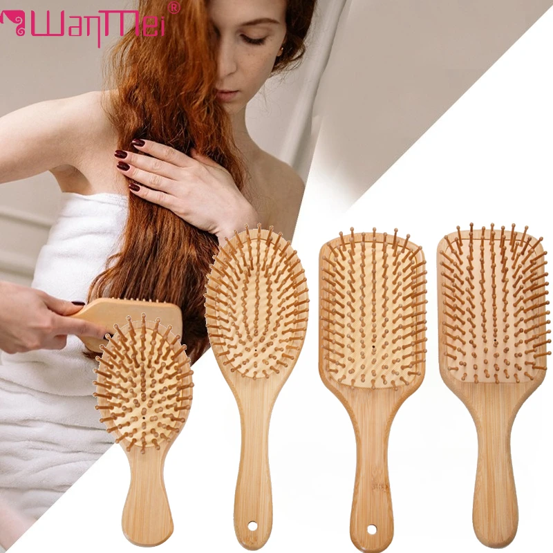 Detangling Wide Comb - Cepillo de bambú para el cabello