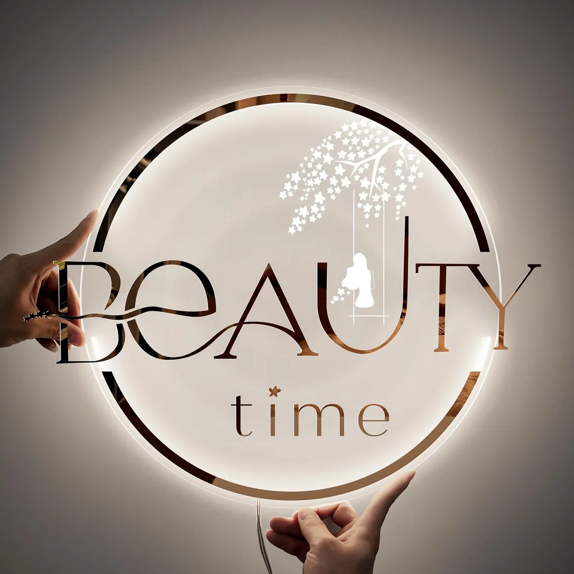 Hair Care Logo - Letrero LED Personalizado con Logotipo, Letrero