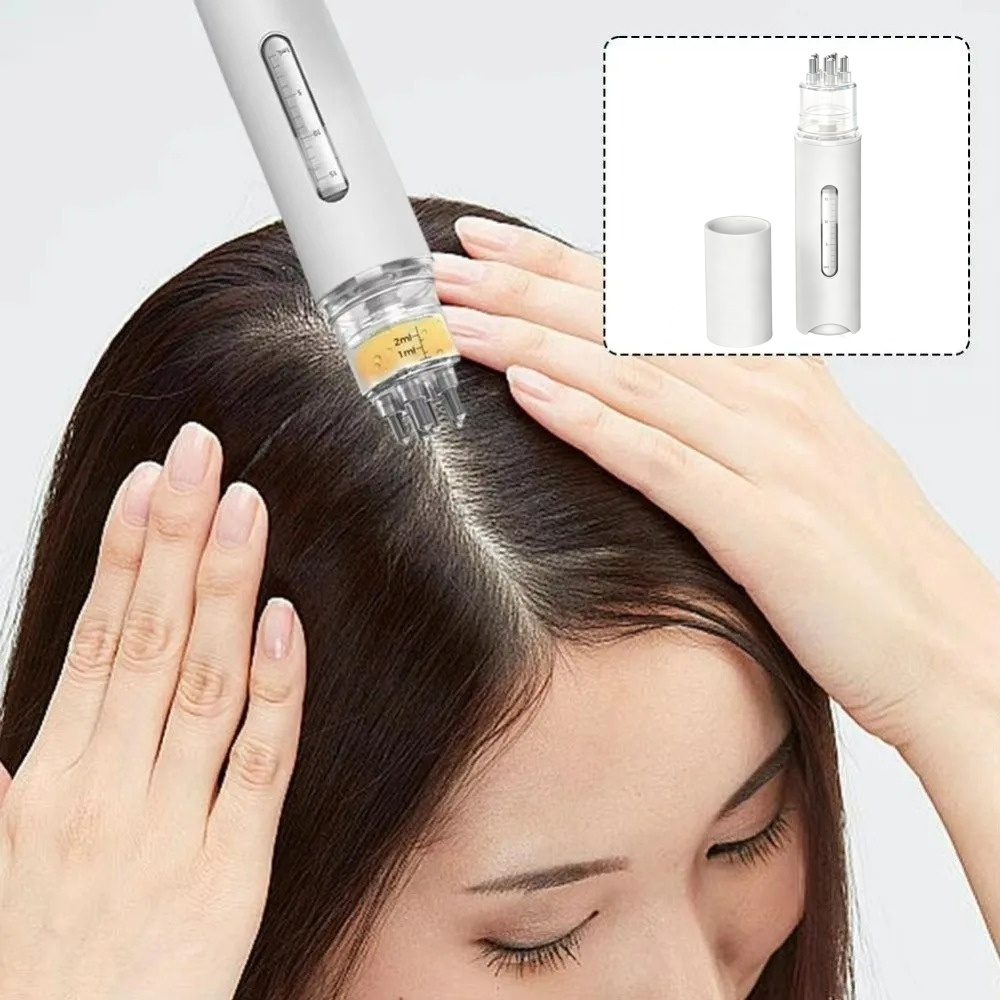 Hair Care Essential Oil - Aplicador de Aceite Capilar, Peine Masajeador