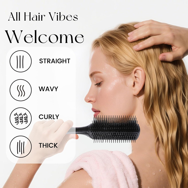 Cepillo de pelo de masaje para - Detangling Wide Comb reseña y precio