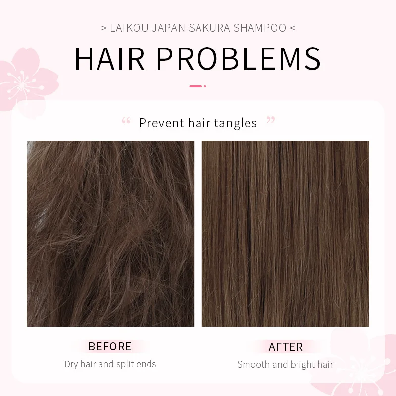 LAIKOU Japón Sakura champú rep - Hair Care In Japan reseña y precio