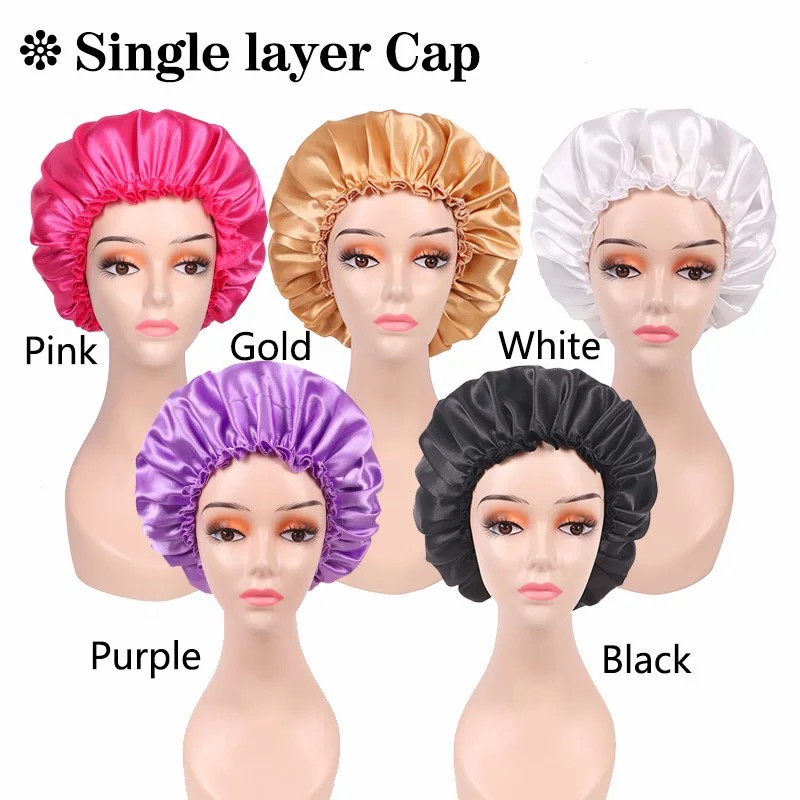 Gorro de satén con logotipo pa - Hair Care Logo reseña y precio