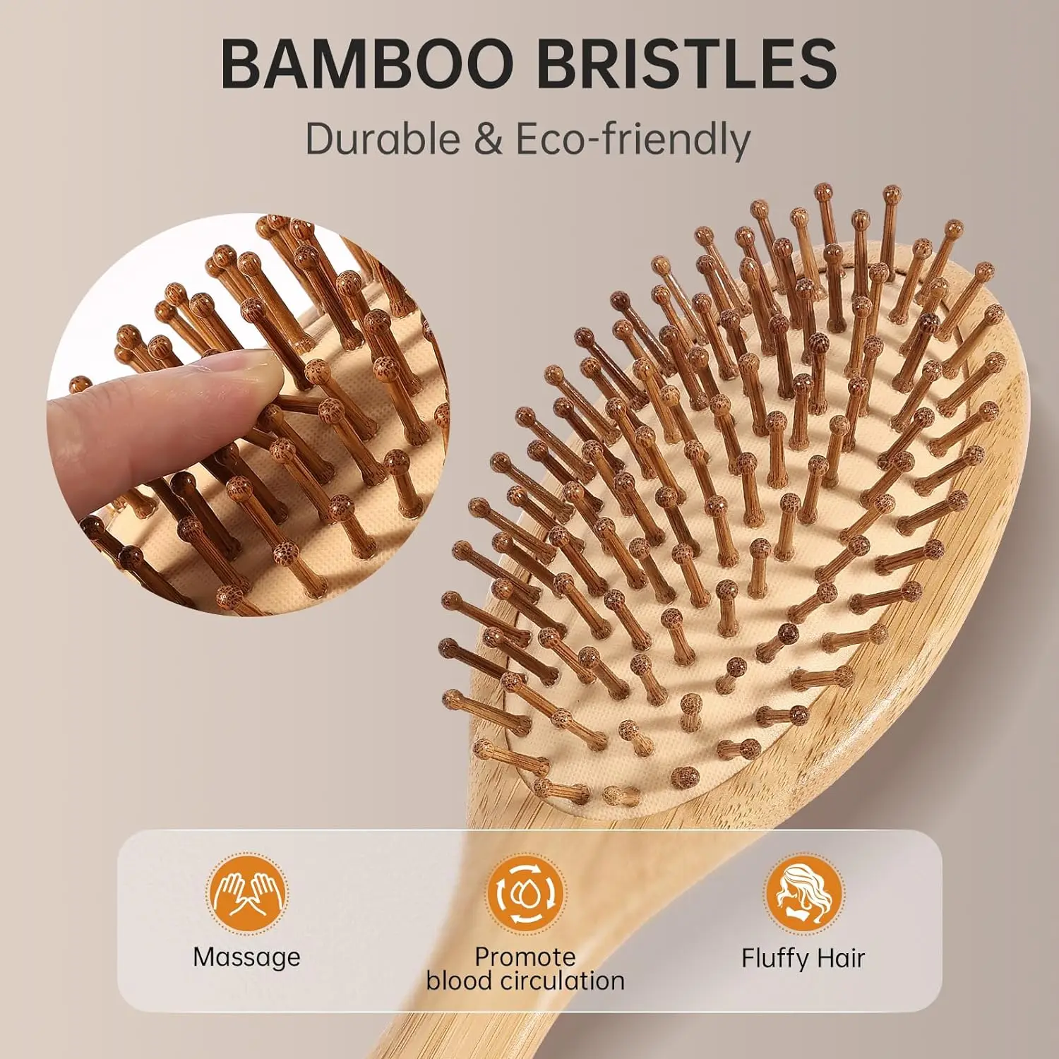 Cepillo de Pelo de Bambú Natur - Bamboo Hair Brush reseña y precio