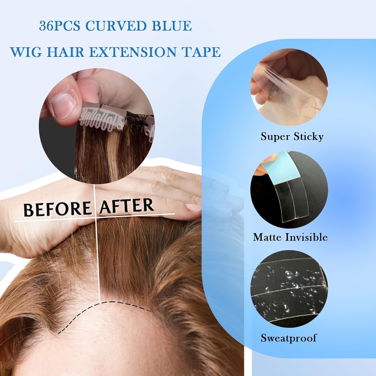 36 unids/lote supercinta cinta - Hair Care Kit reseña y precio