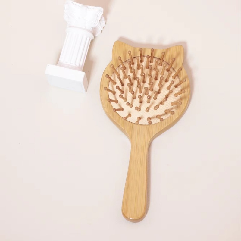 1 pieza Nueva Cepillo de mader - Bamboo Hair Brush reseña y precio