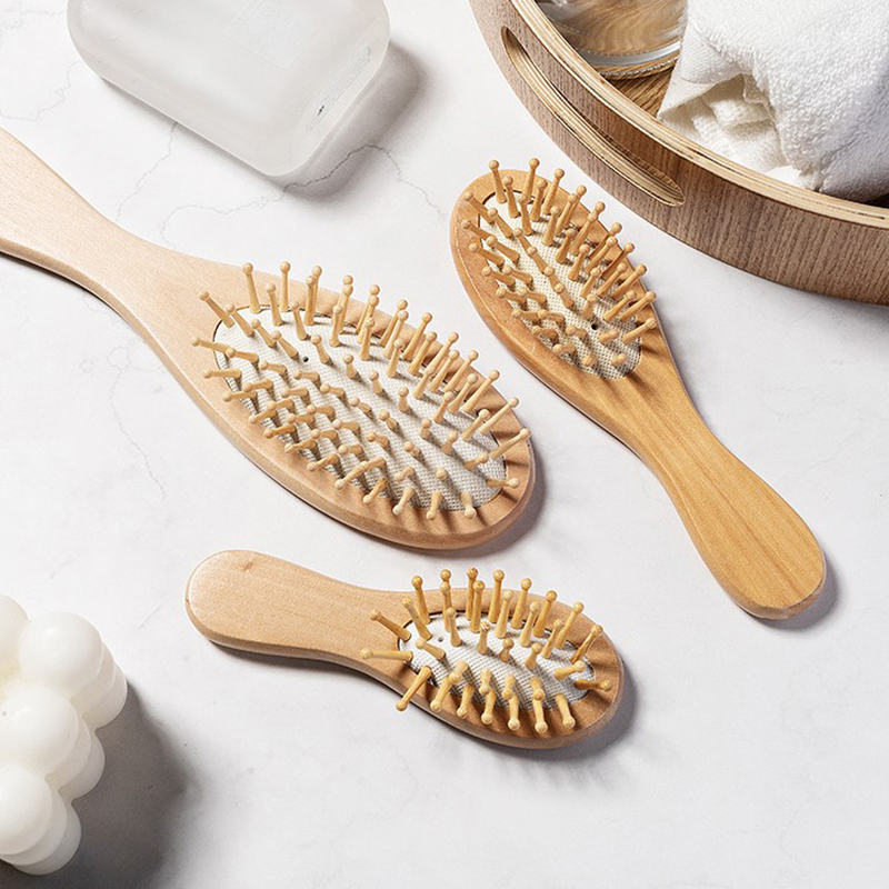 Peine con airbag de madera, ce - Bamboo Hair Brush reseña y precio