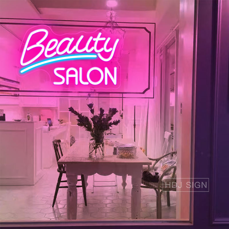 Letrero de neón LED personaliz - Hair Care Logo reseña y precio
