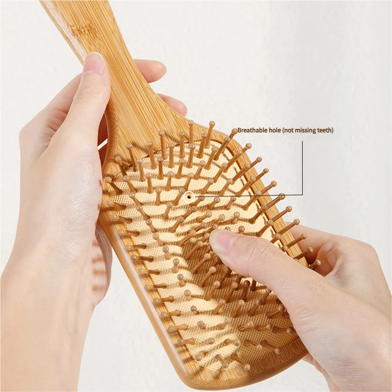 Cepillo de bambú para el cabel - Detangling Wide Comb reseña y precio
