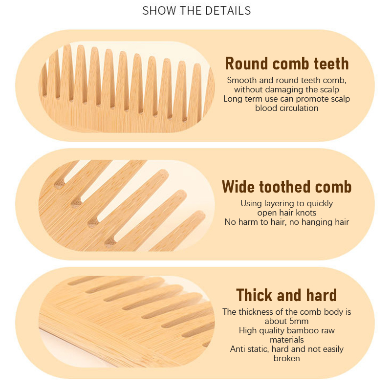 Peine de Bambú de Dientes Anch - Bamboo Hair Brush reseña y precio