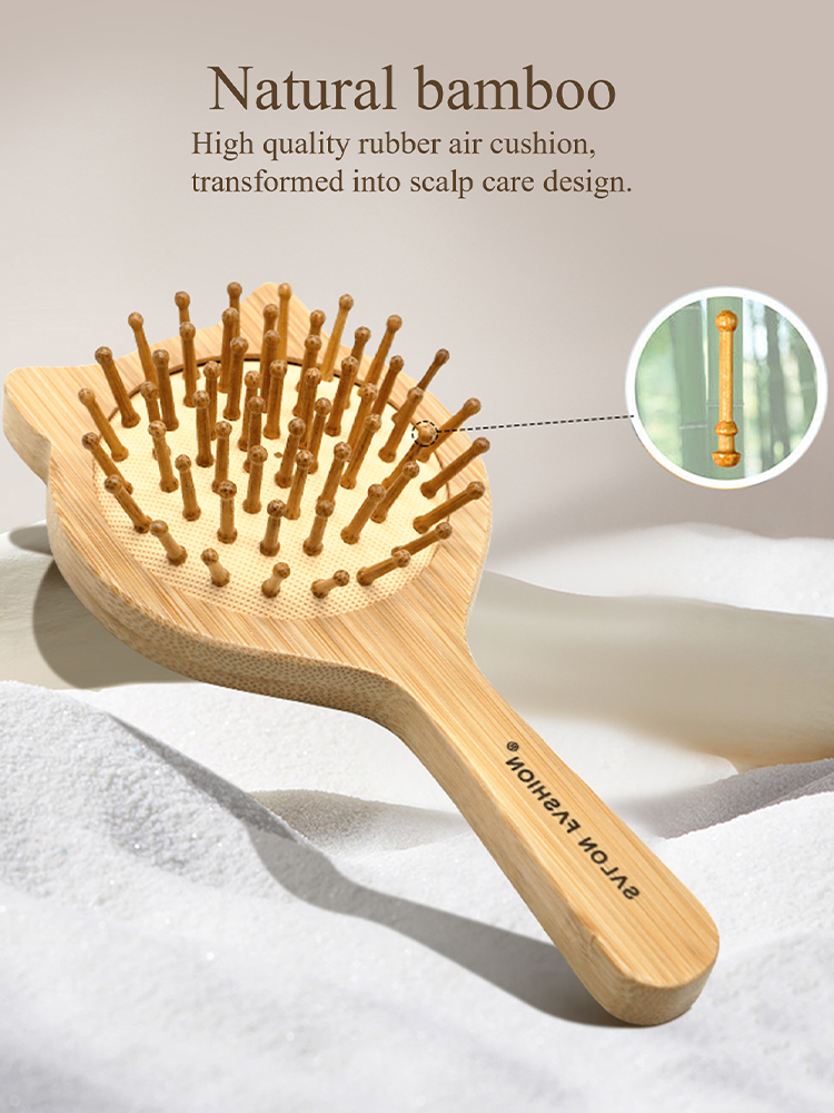 Peine de madera de gato bonito - Bamboo Hair Brush reseña y precio