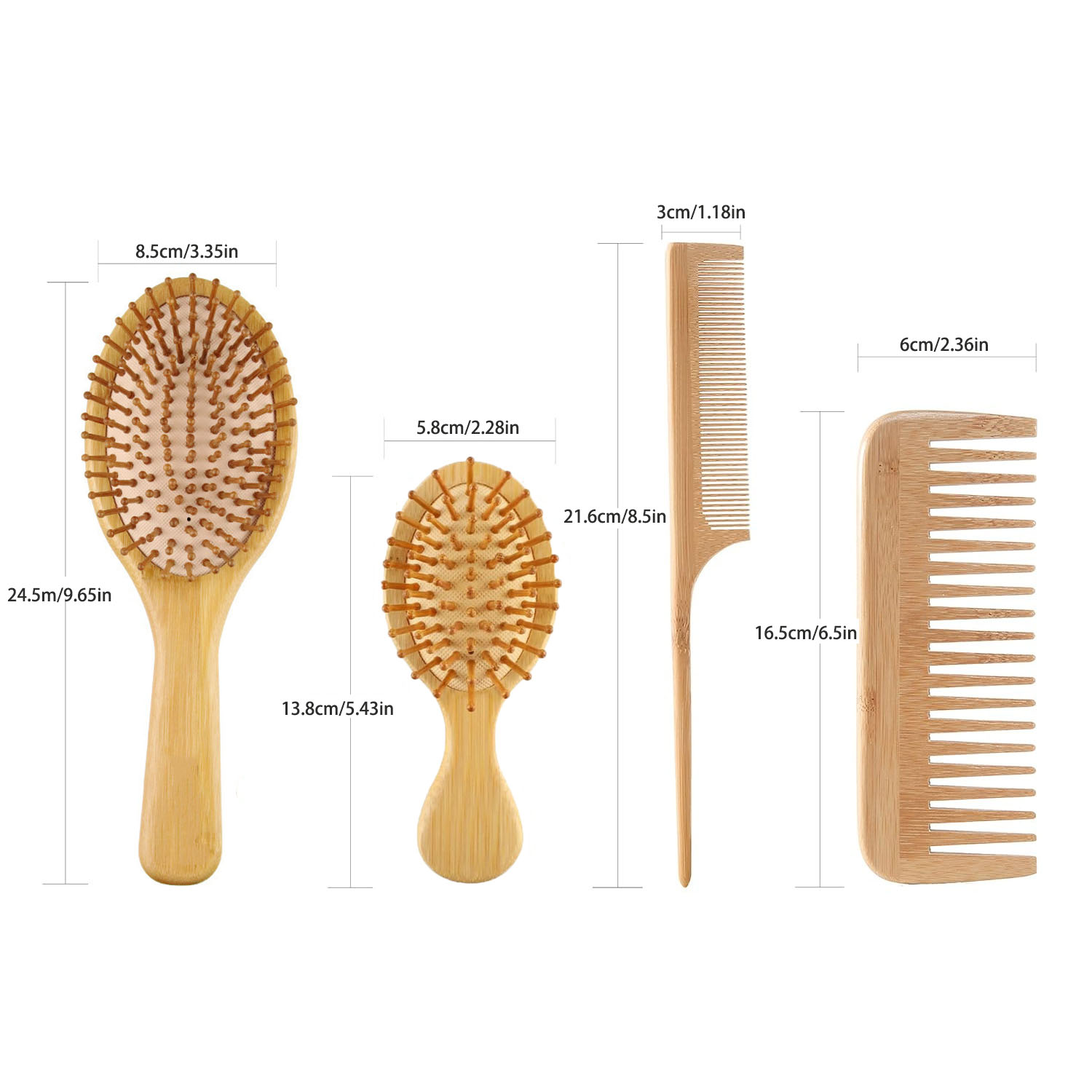 Juego de cepillos y peines de  - Detangling Wide Comb reseña y precio