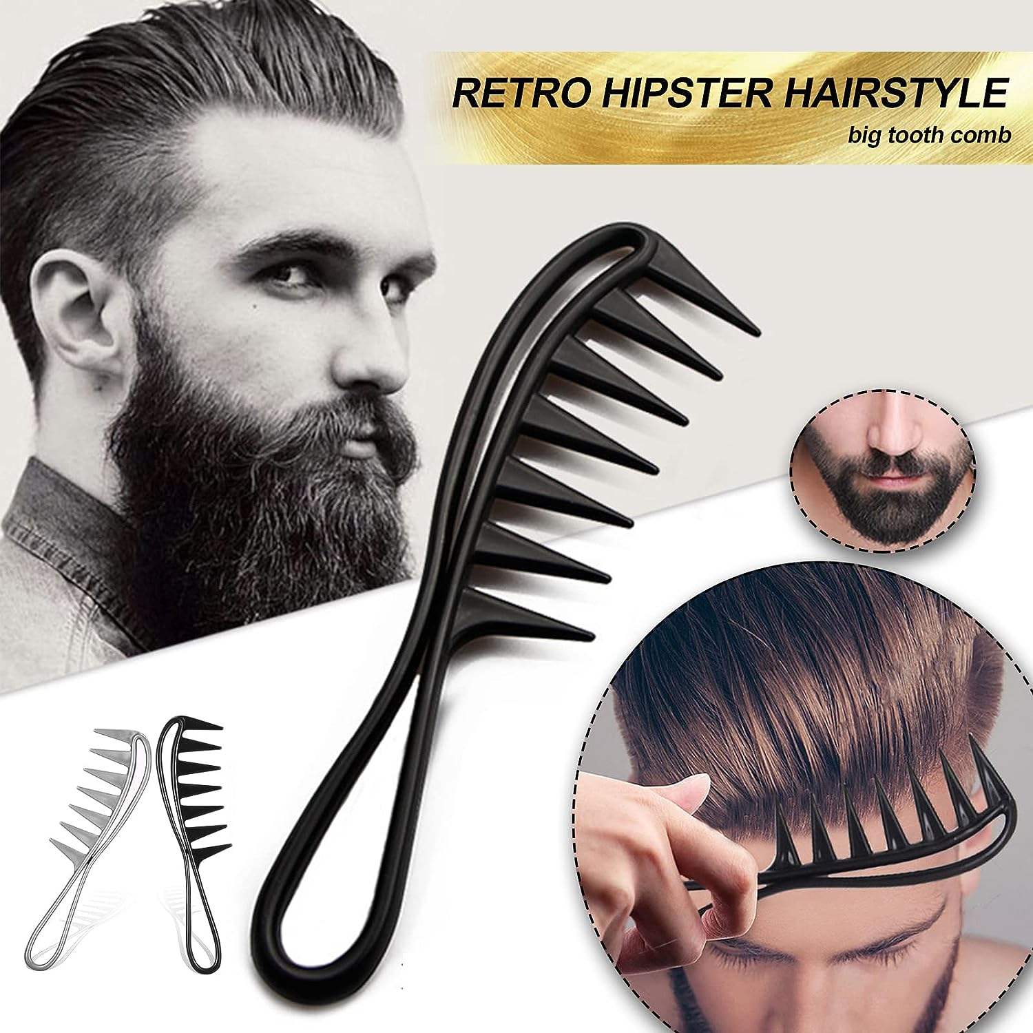 Cepillo de pelo de plástico mu - Detangling Wide Comb reseña y precio